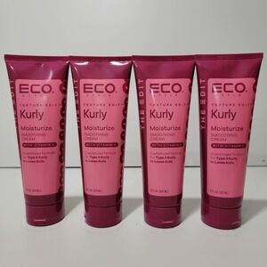 4pk Eco Style Texture Edit Kurly Moisturize Smoothing Cream Vitamin K 8oz Type 3